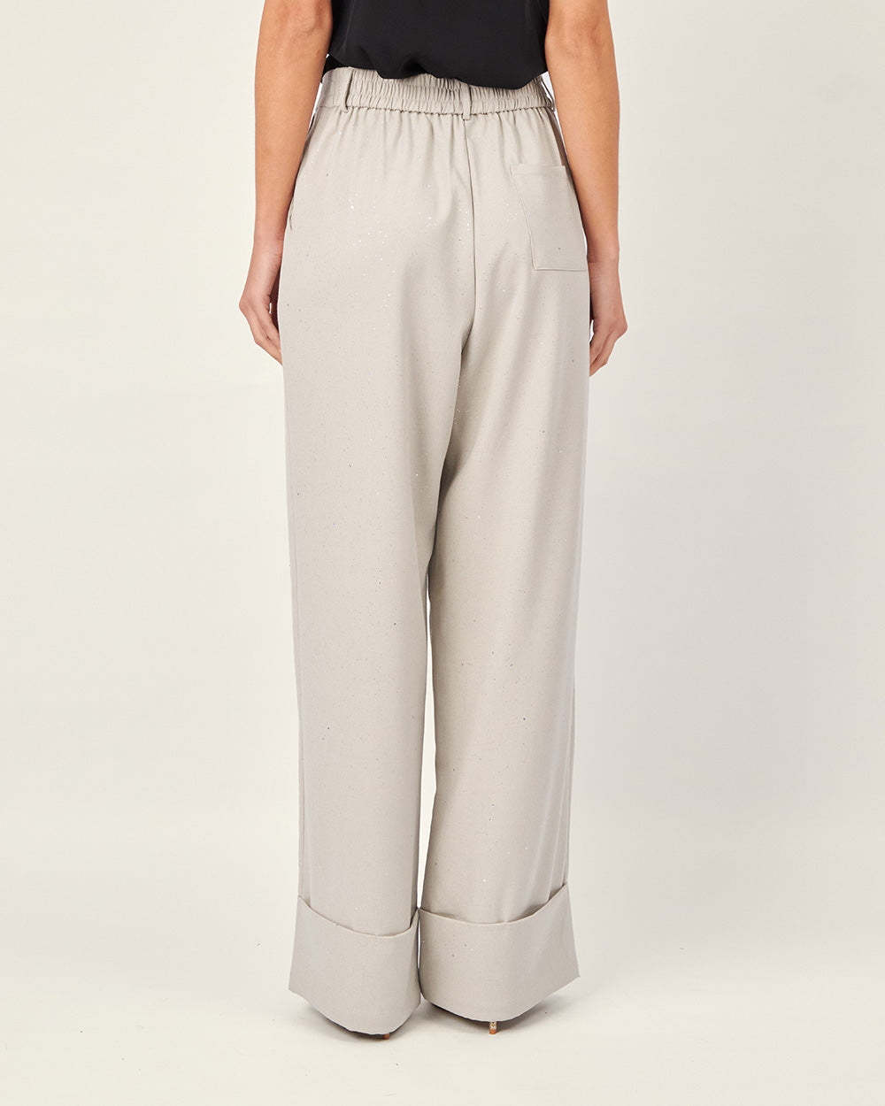 Taupe palazzo sparkle