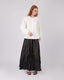 Burgundy Ribbed Skirt