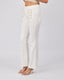 White Denim Pants Buttons