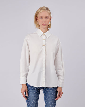Bianca Gold White Shirt