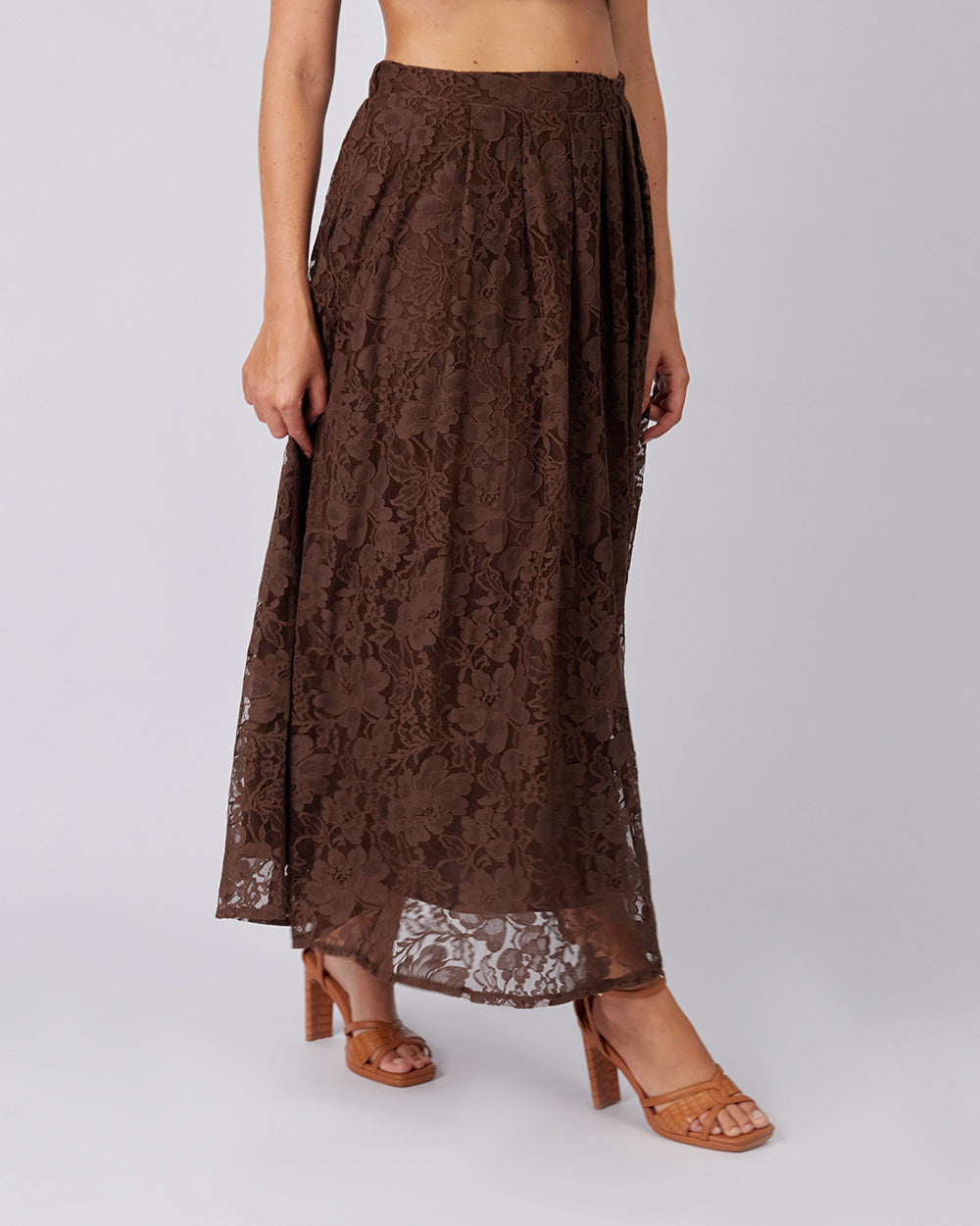 Brown Lace Skirt