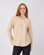 Beige Blouse Neru Collar