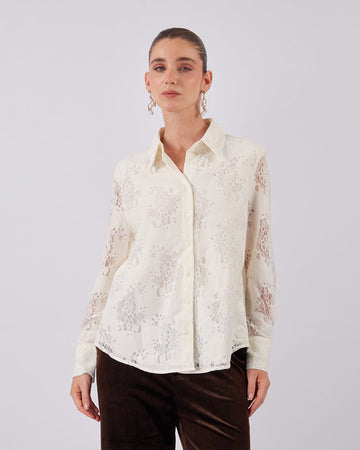 Pearl Lace Floral Shirt