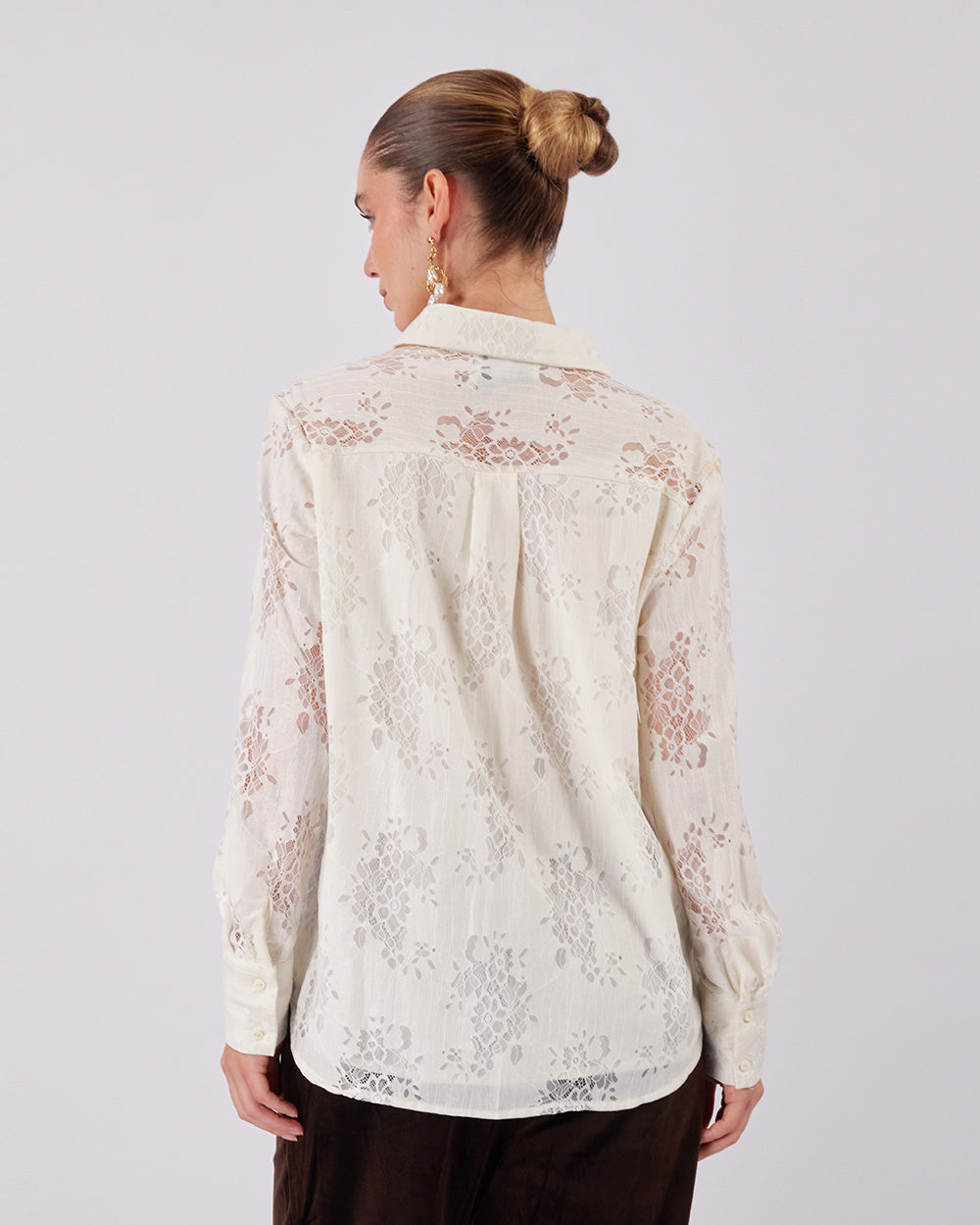 Pearl Lace Floral Shirt