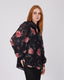 Black Shirt Pink Flowers