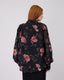 Black Shirt Pink Flowers