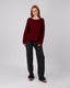 Burgundy Wave Sweater