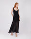 Black Knit And Tulle Skirt