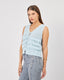 Light Blue Vest Ruffles