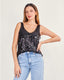 Black sequin top