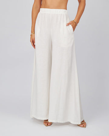 White Linen Trousers
