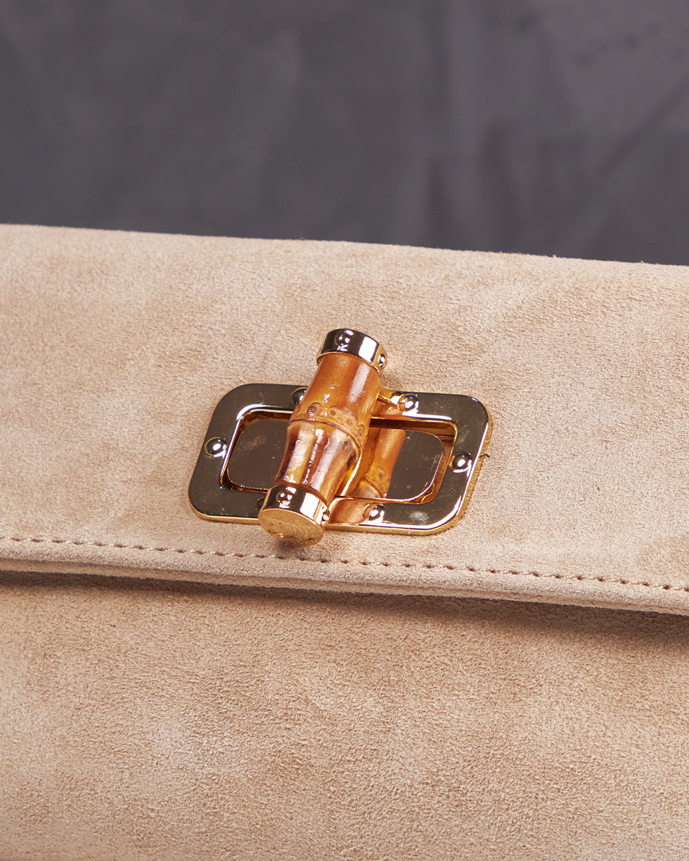 Beige Suede Handbag