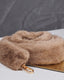 Taupe Fur Bag Double Handle