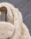 Beige Handbag Short Handle