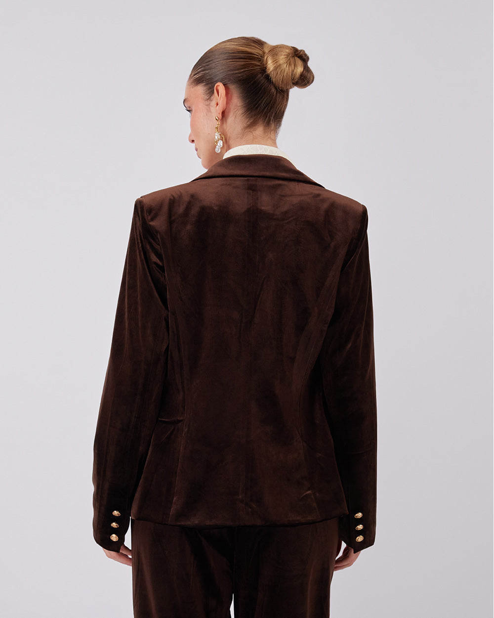 Chocolate Velvet Blazer