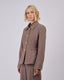 Grey Blazer Gold Buttons