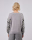 Grey Sweater Flowers