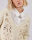 Cream Knitted Sweater With Appliqués