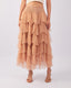 Nude Pearl Tulle Skirt