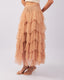 Nude Pearl Tulle Skirt
