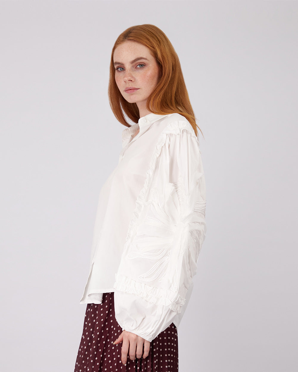 White Shirt Ruffles