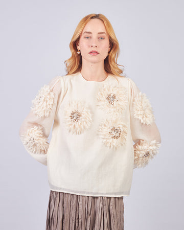 Cream Hanami Blouse