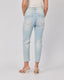 Light Blue Denim Pant 3D Flowers