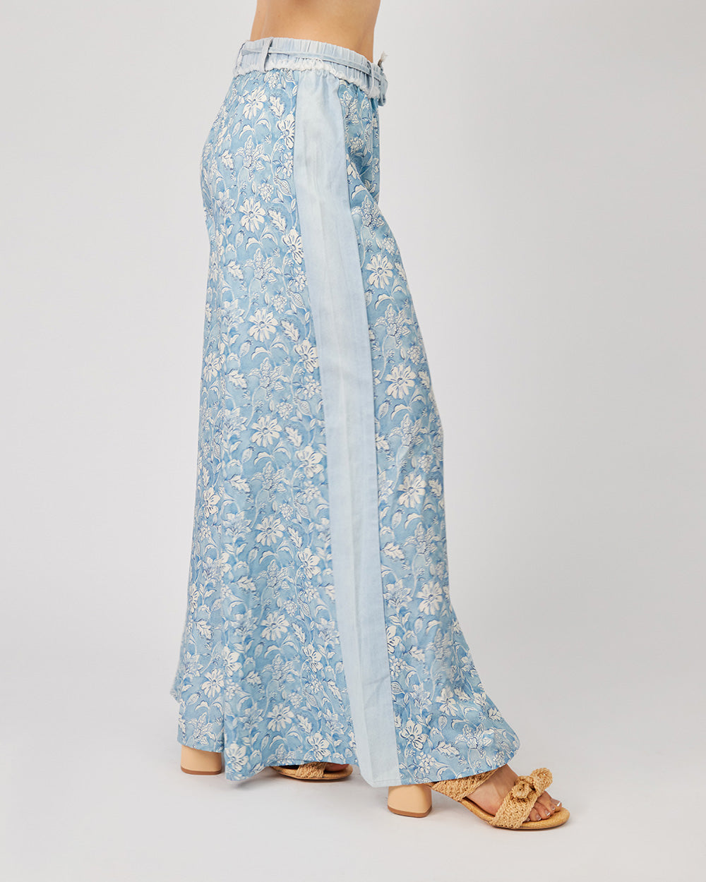 Light Blue Patterned Pants