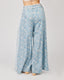 Light Blue Patterned Pants