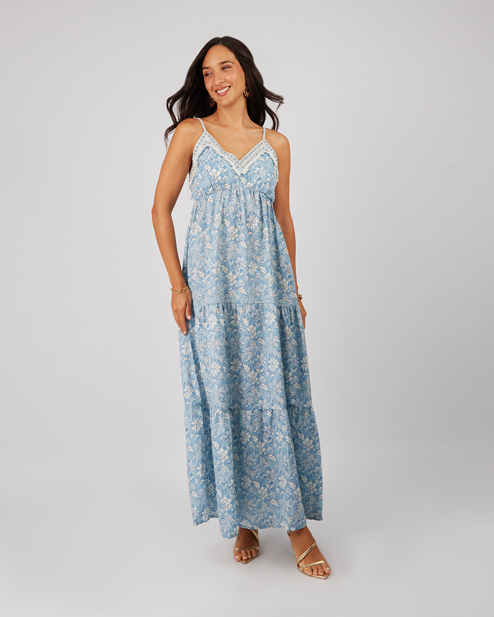 Light Blue Floral Dress