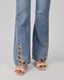 Flower Embroidered Denim Pants