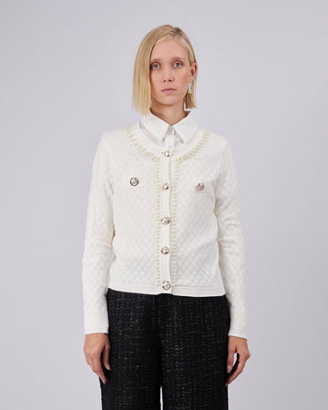 White Knitted Jacket