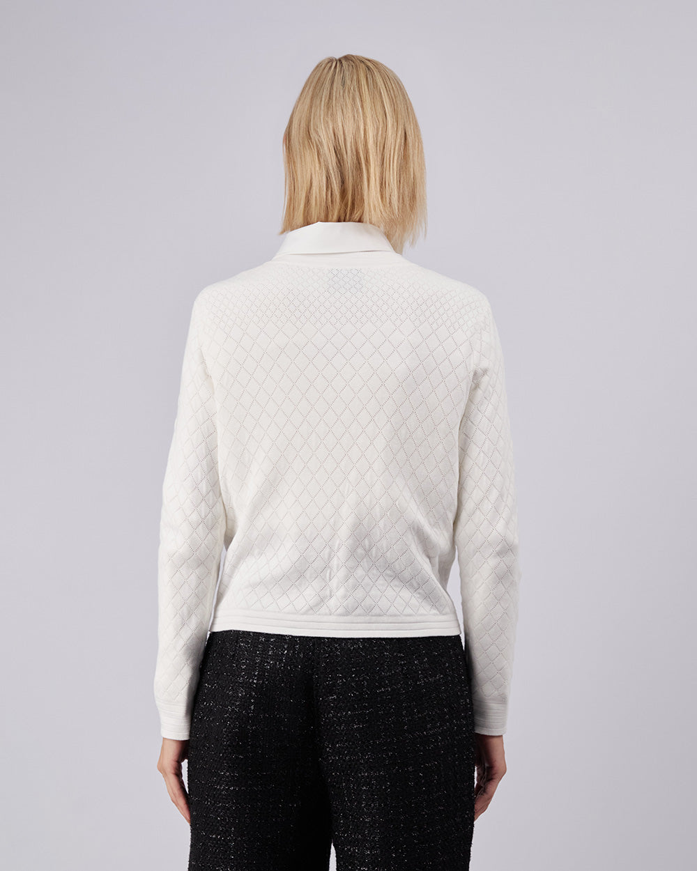 White Knitted Jacket