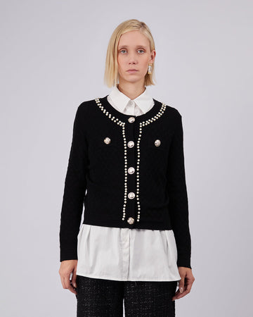 Black Élégance Cardigan
