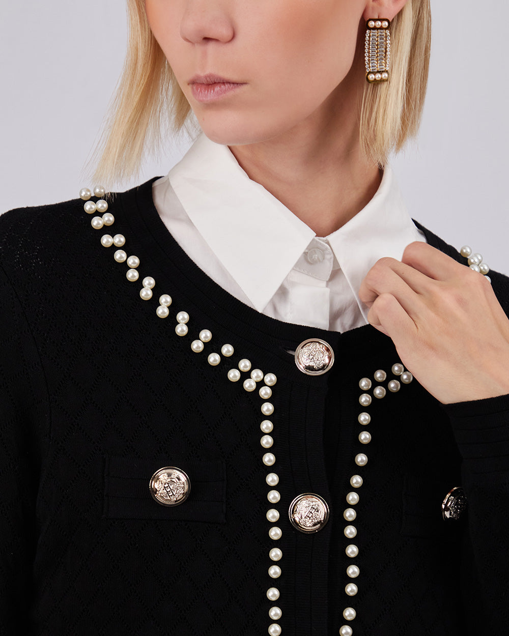 Black Élégance Cardigan