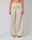 Beige Satin Pants