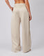 Beige Satin Pants