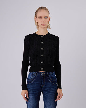 Black Lace Cardigan