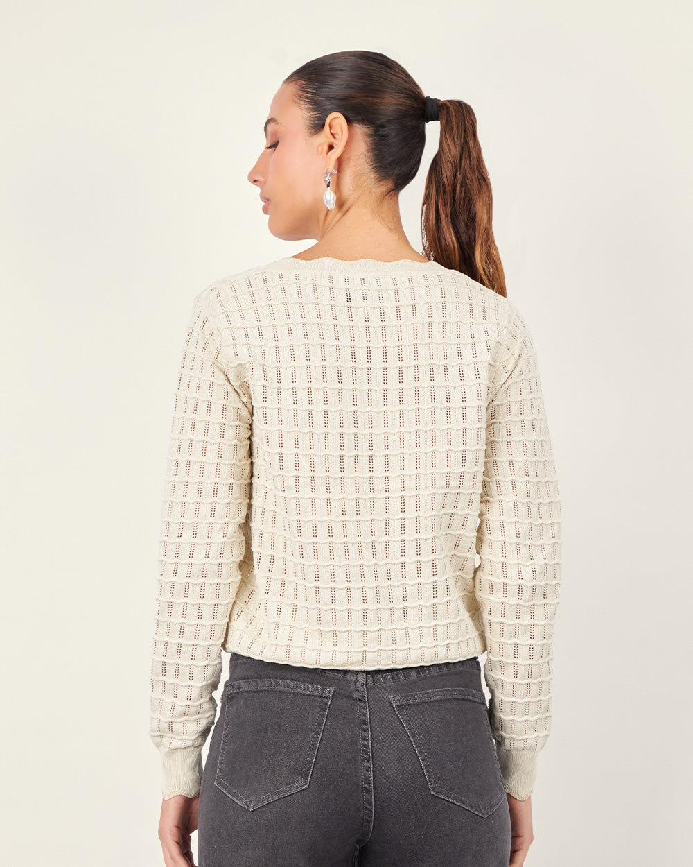 Light Blue Round-Neck Sweater