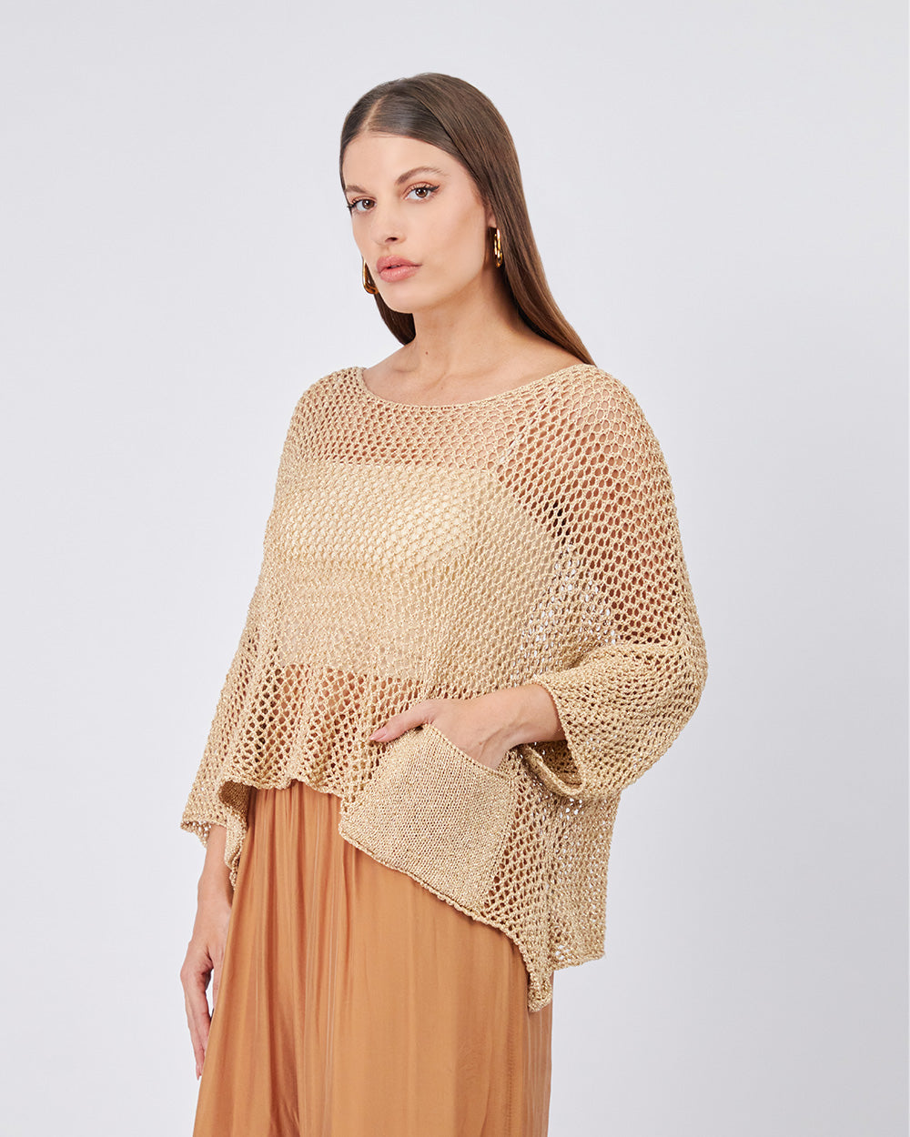 Gold Sweater Pockets