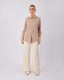 Cream Wide Leg Pants