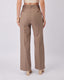 Taupe Wide Leg Striped Pants