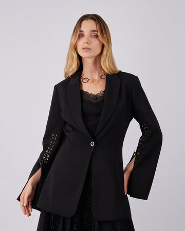 Black Blazer With Sleeves