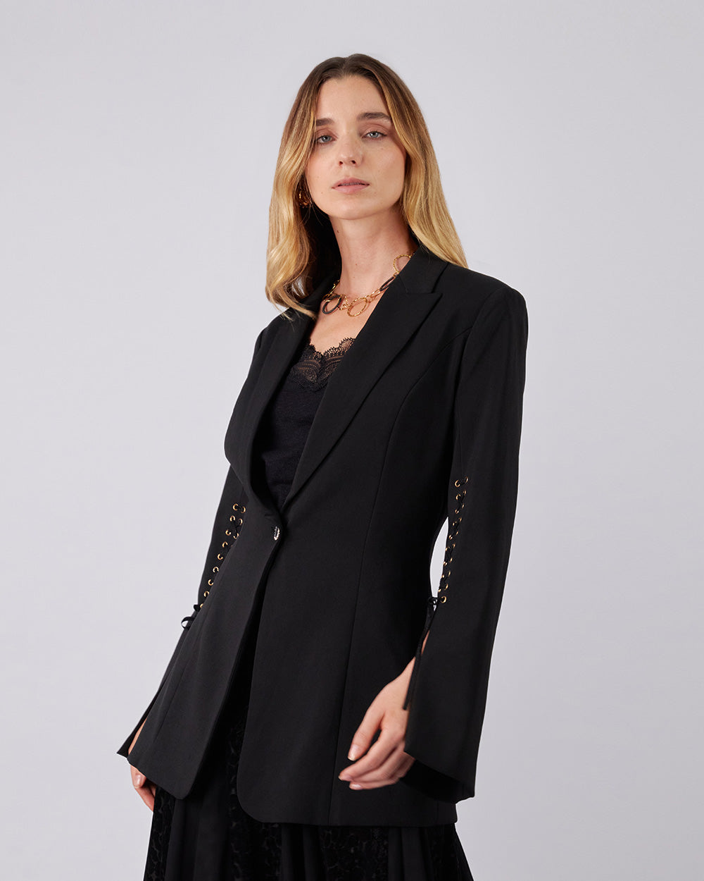 Black Blazer With Sleeves