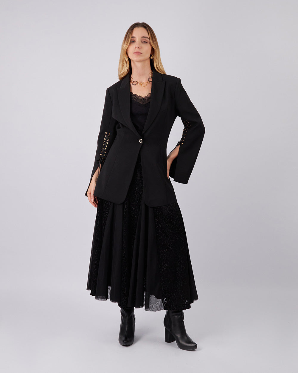 Black Blazer With Sleeves