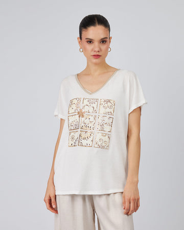 Pearl Blouse Plaid And Floral