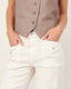 Cream push-up denim