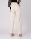 Cream Denim Pants Double Pockets