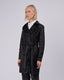 Black Vegan Leather Trench