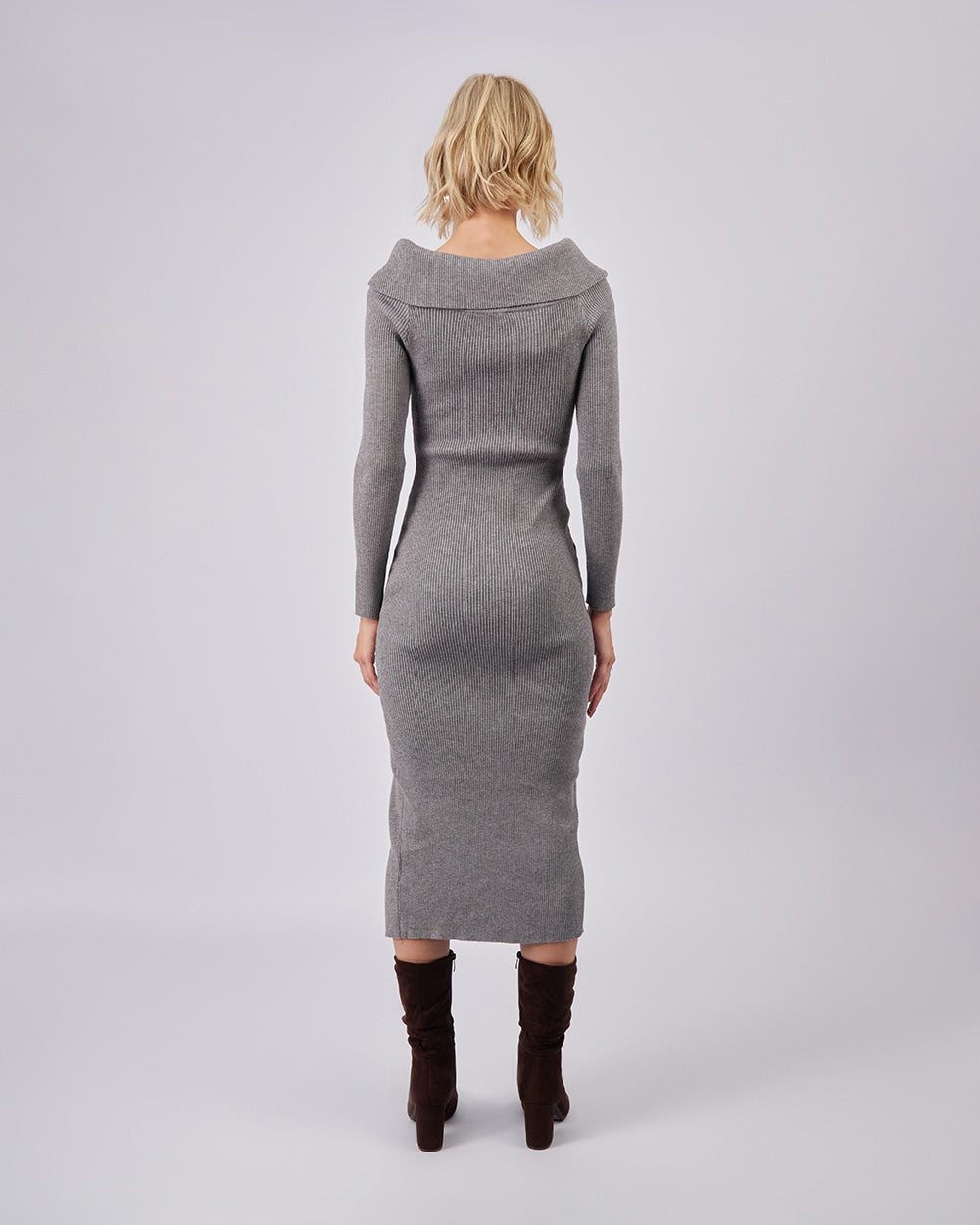 Gray Classic Dress